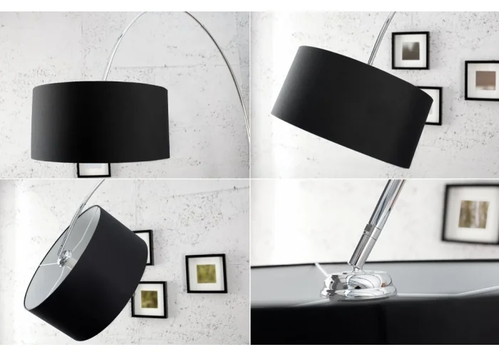 Stojací lampa Big Bow - Černá