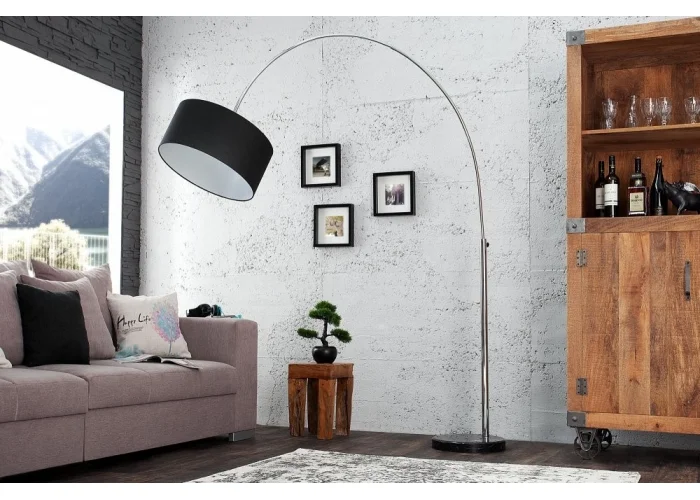 Stojací lampa Big Bow - Černá