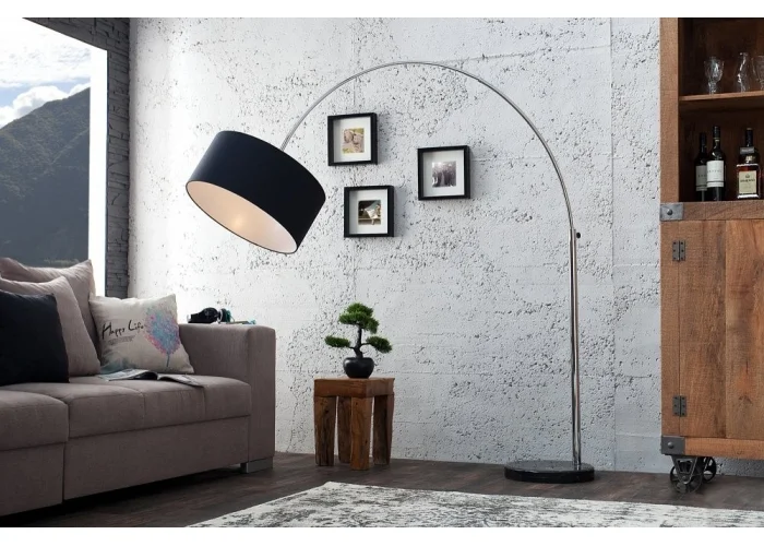 Stojací lampa Big Bow - Černá