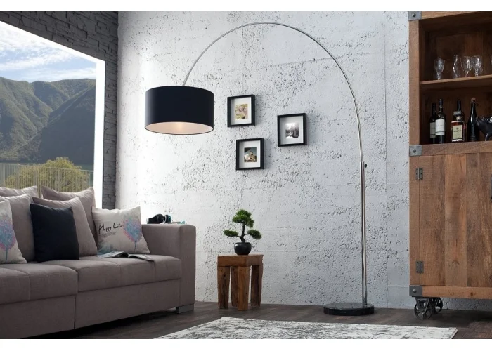 Stojací lampa Big Bow - Černá