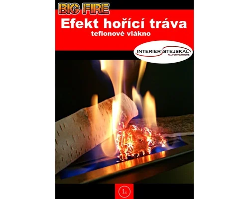 Efekt hořící tráva pro bio krby dekorace teflonové vlákno 2