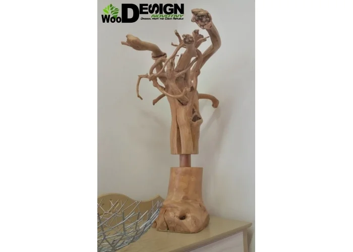 Dekorace Medúza WOOD dřevo Design by Novotny