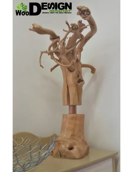 Dekorace Medúza WOOD dřevo Design by Novotny