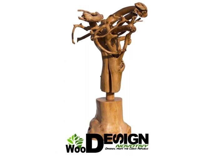 Dekorace Medúza WOOD dřevo Design by Novotny