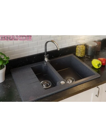 Granitový dřez York grafit