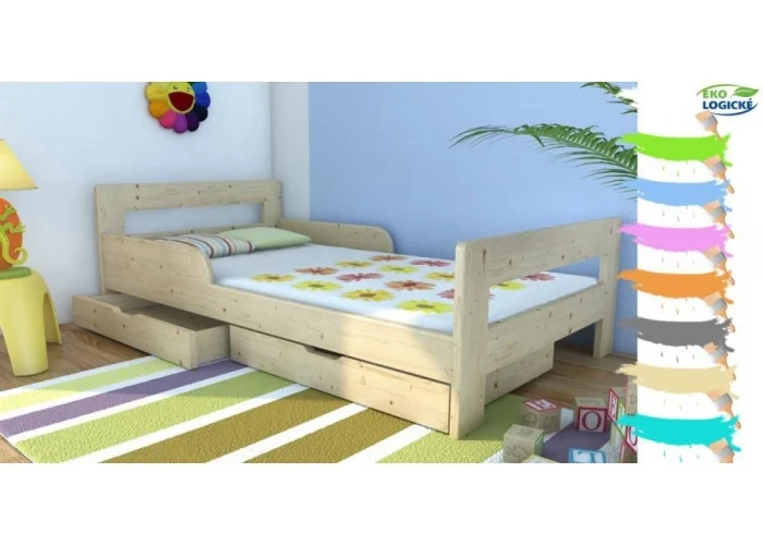 Dětská postel z masivu Kinder Verona s roštem