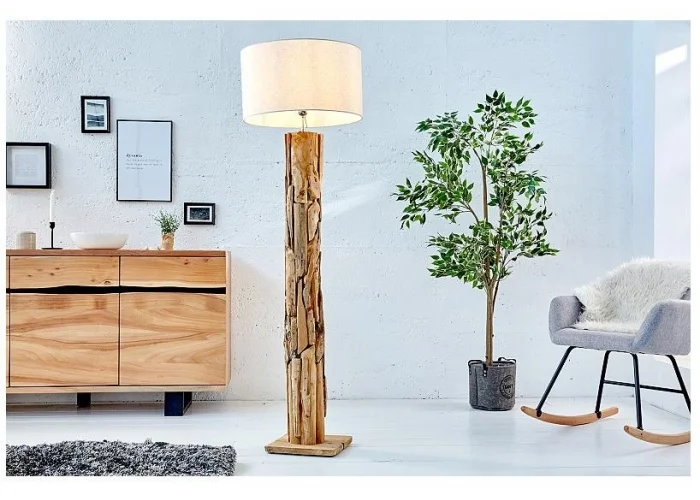 Stojací Lampa Slunečná Přírodní