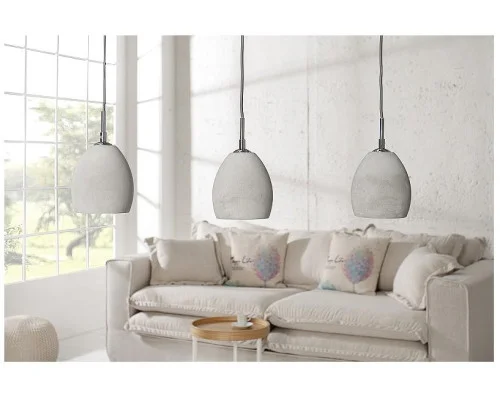 Závěsná lampa Cement šedý 3 beton 2