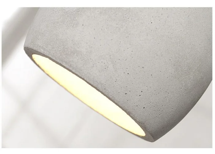 Závěsná lampa Cement šedý 3 beton
