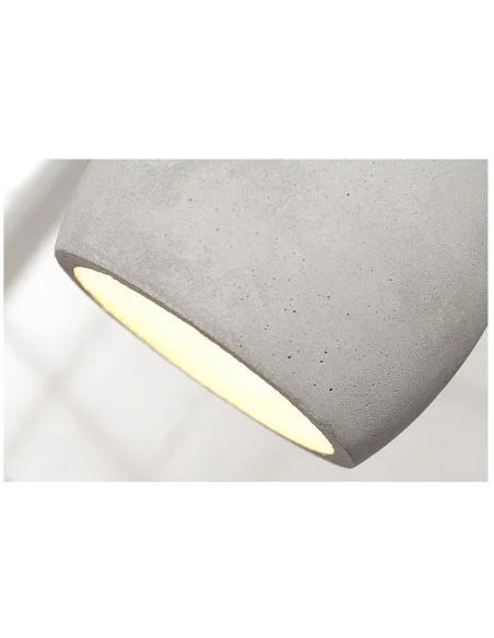 Závěsná lampa Cement šedý 3 beton