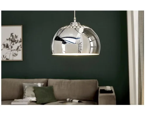 Závěsná lampa Chromová koule