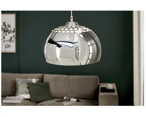 Závěsná lampa Chromová koule 2
