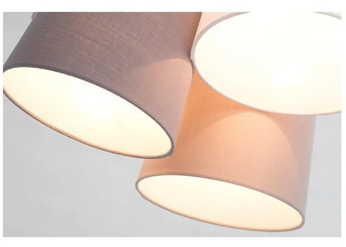 Závěsná lampa skládaná šedá černá a bílá