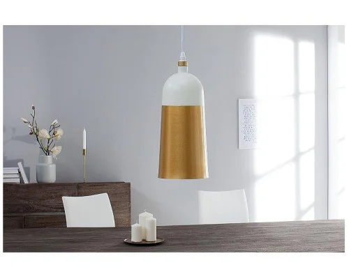 Závěsná lampa Modern Chic I bílé zlato 2