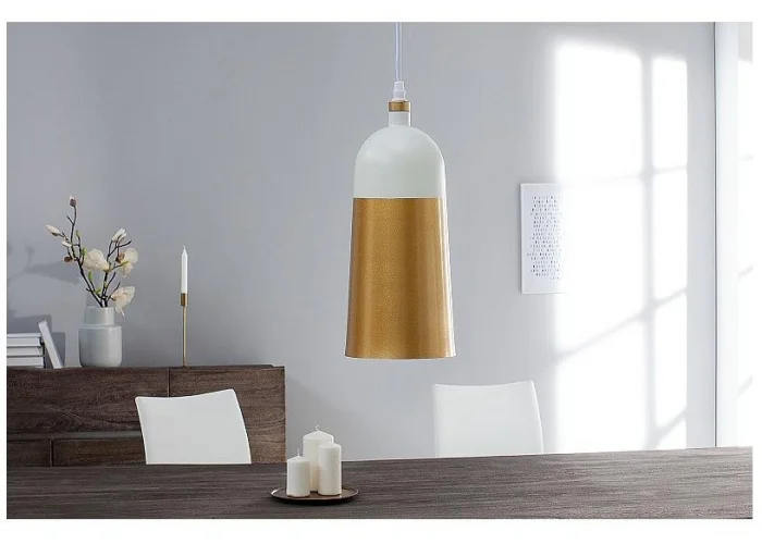 Závěsná lampa Modern Chic I bílé zlato