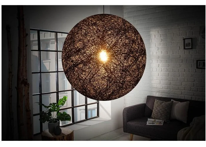 Závěsná lampa Cocooning černá 60cm