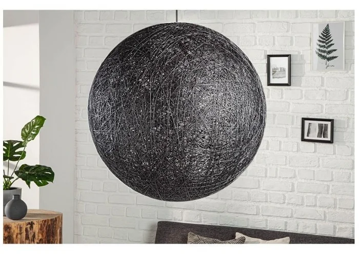 Závěsná lampa Cocooning černá 60cm