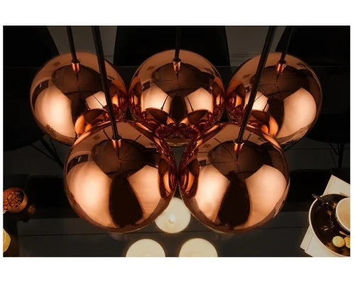 Závěsná lampa Perlotta 5er rosegold 2