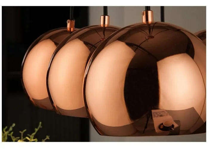 Závěsná lampa Perlotta 5er rosegold
