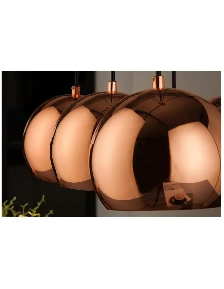 Závěsná lampa Perlotta 5er rosegold