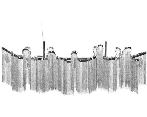 Závěsná lampa Elegance stříbrná 118cm 2