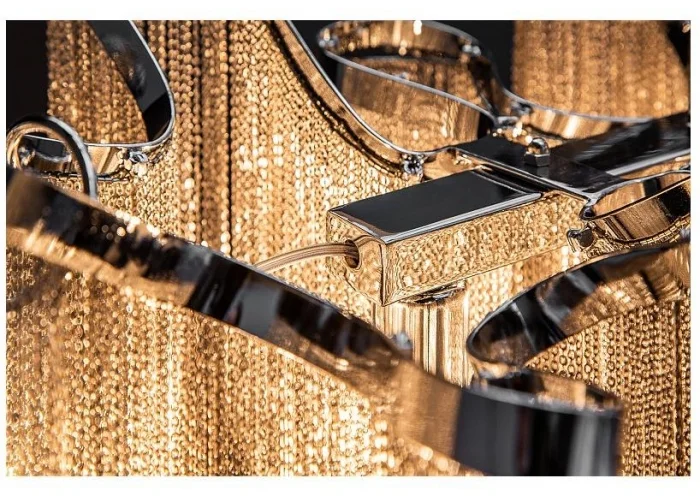 Závěsná lampa Elegance stříbrná 118cm