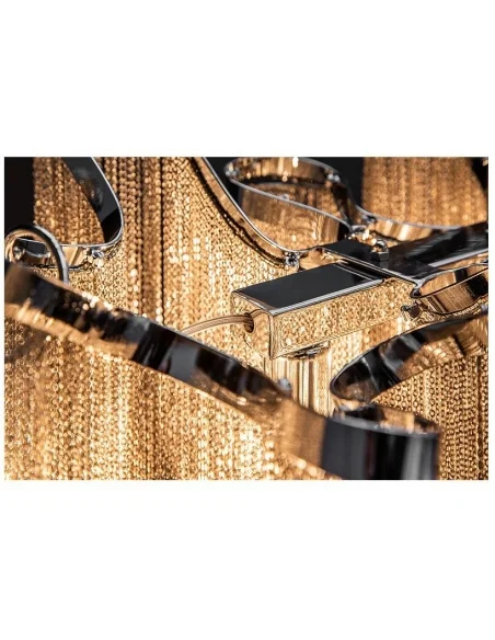 Závěsná lampa Elegance stříbrná 118cm