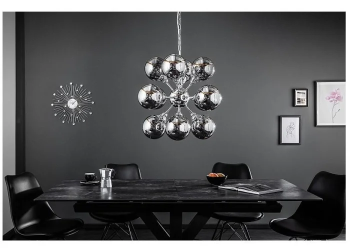 Závěsná lampa Galaxy stříbrná 72cm