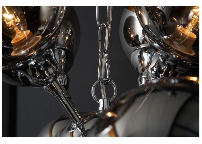 Závěsná lampa Galaxy stříbrná 72cm