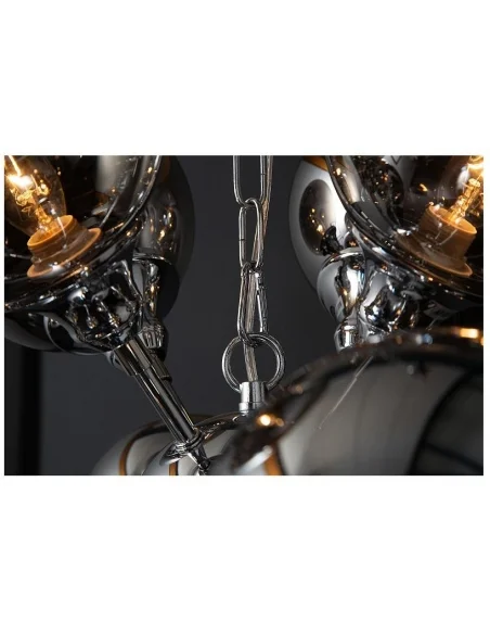 Závěsná lampa Galaxy stříbrná 72cm