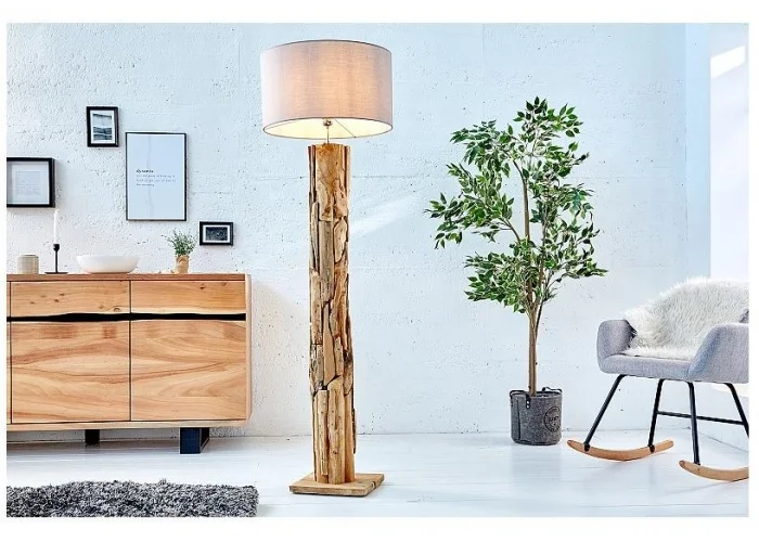 Stojací Lampa Sluneční šedá