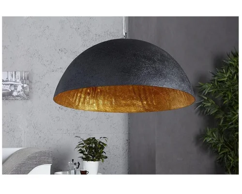 Závěsná lampa černá zlatá 50cm