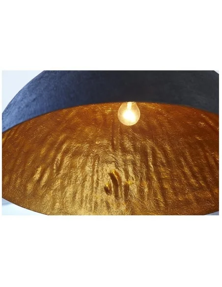 Závěsná lampa černá zlatá 50cm