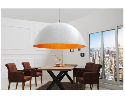 Závěsná lampa bílé zlato 70cm