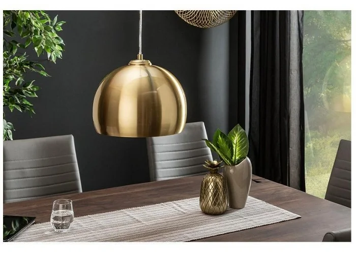 Závěsná lampa Zlatá koule 30cm