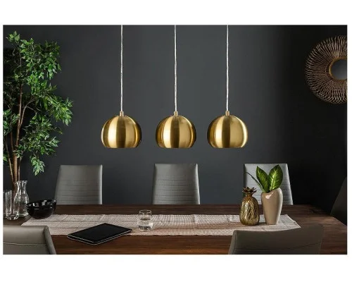 Závěsná lampa Zlatá 3 koule 2