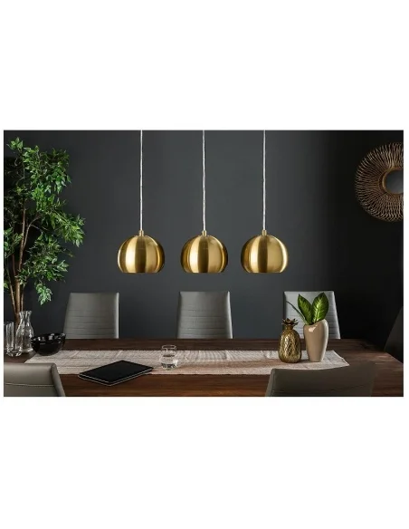 Závěsná lampa Zlatá 3 koule