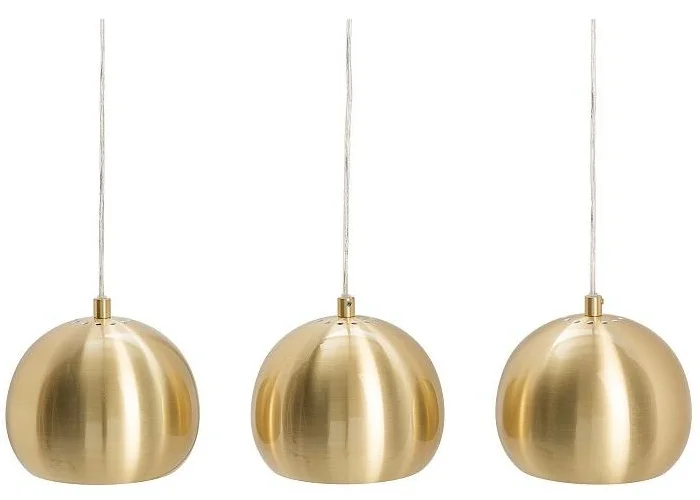 Závěsná lampa Zlatá 3 koule