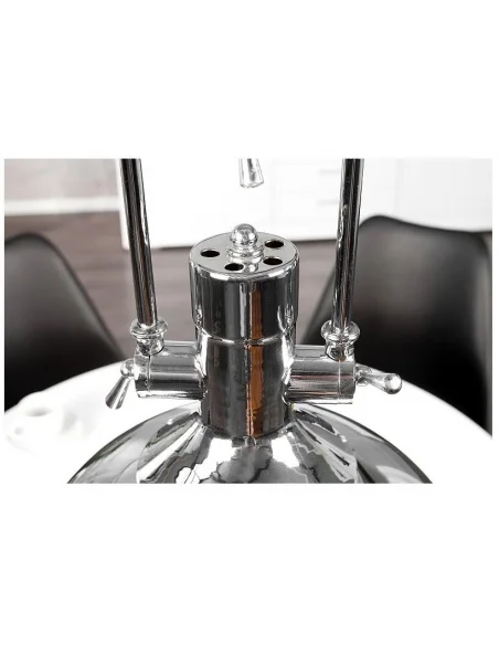 Závěsná lampa Průmyslový chrom 45cm