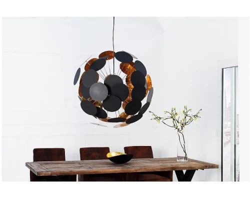 Závěsná lampa Infinity  černá zlatá 2