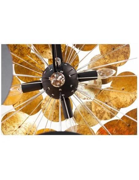 Závěsná lampa Infinity  černá zlatá