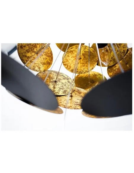 Závěsná lampa Infinity  černá zlatá