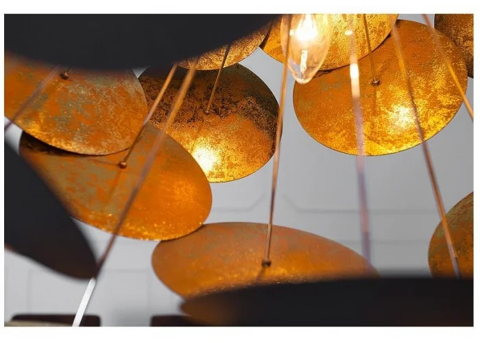 Závěsná lampa Infinity  černá zlatá