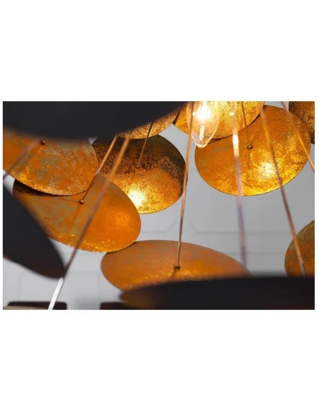 Závěsná lampa Infinity  černá zlatá