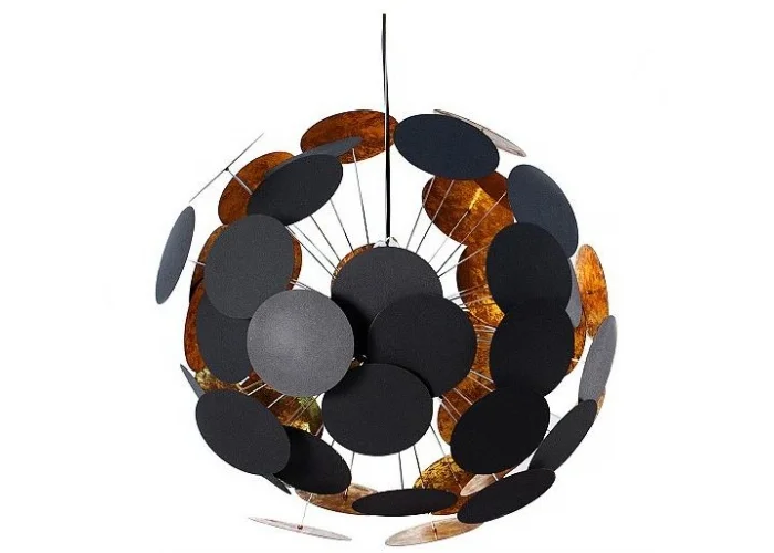 Závěsná lampa Infinity  černá zlatá