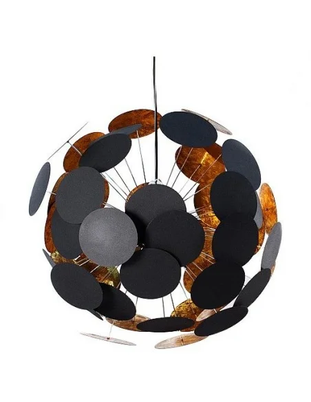 Závěsná lampa Infinity  černá zlatá