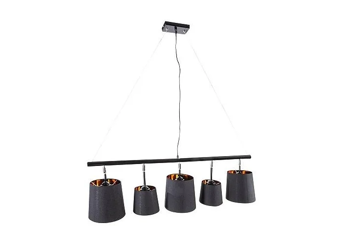 Závěsné lampa černé zlato 100cm