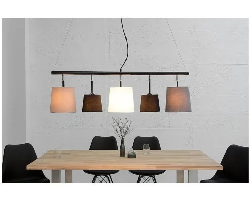 Závěsné lampa černá šedá bílá 100cm 2