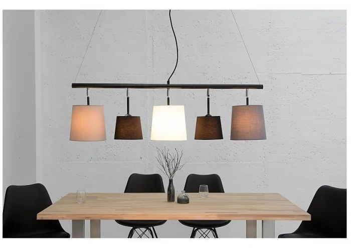 Závěsné lampa černá šedá bílá 100cm