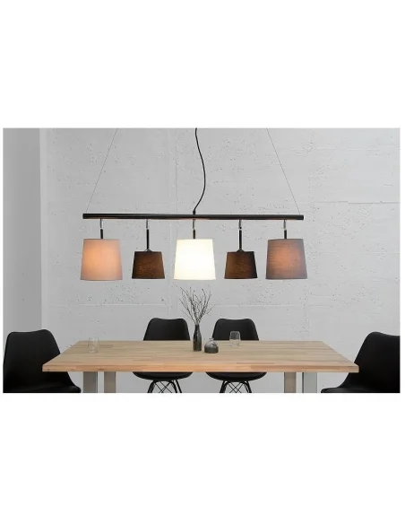 Závěsné lampa černá šedá bílá 100cm